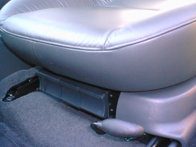 under front passenger seat
